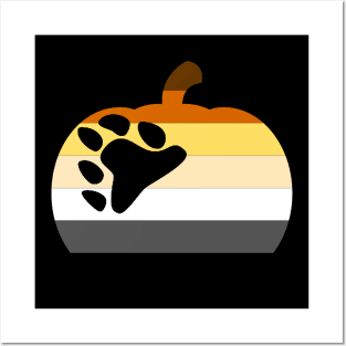 Halloween Pumpkin LGBT Flag Bear Brotherhood Posters and Art